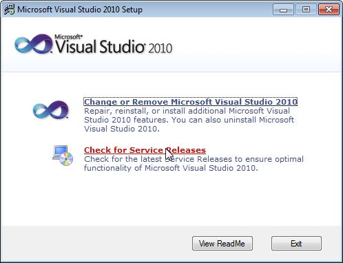 Installationen av Visual Studio