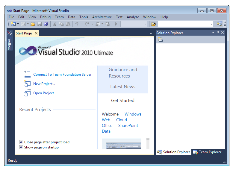 Visual Studio-fnstret