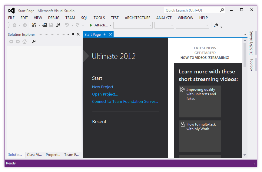 Visual Studio-fnstret