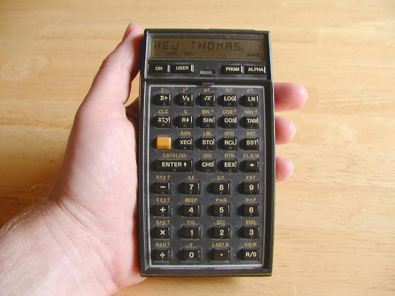 hp41c, en programmerbar minirknare frn cirka 1979