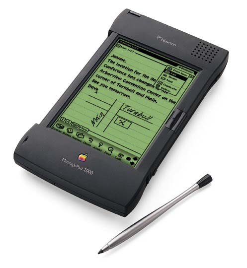 Apple Newton, den frsta riktiga handdatorn, frn 1993