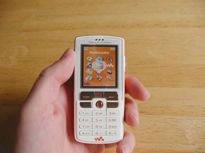 W800i, en mobiltelefon med Java-std, frn 2005