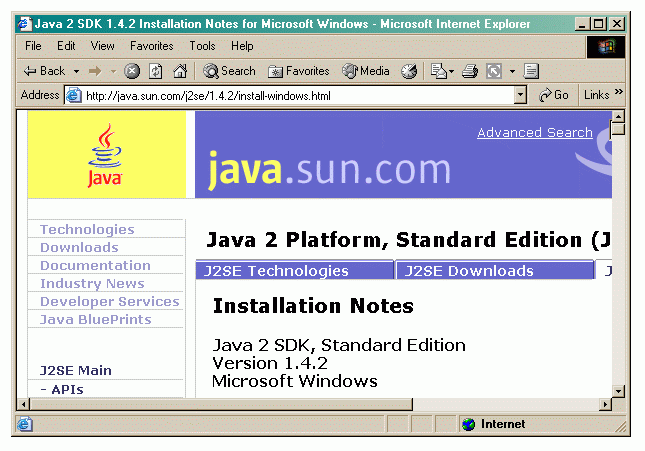 Installation Notes fr Windows