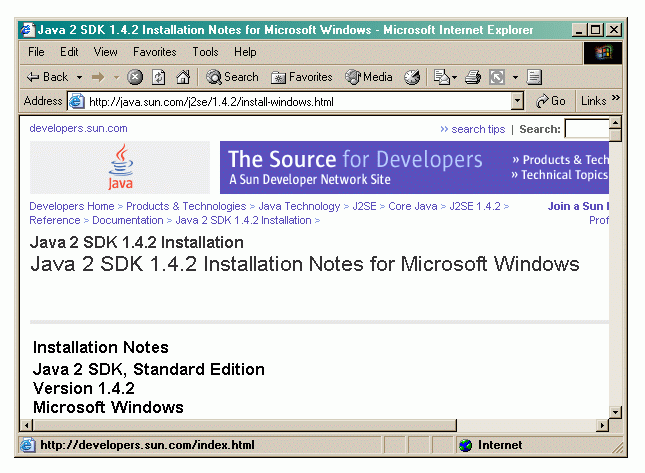 Installation Notes fr Windows